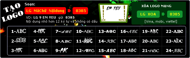 Tự tạo logo SMS Tự tạo logo SMS